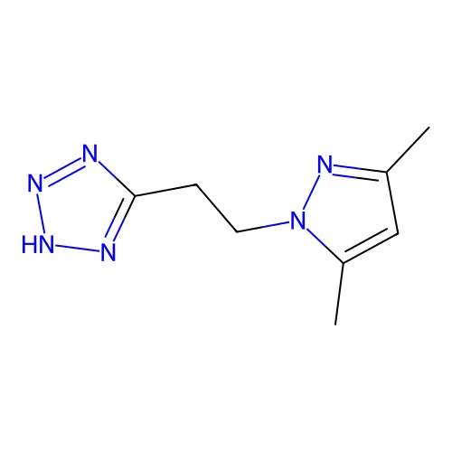 5-[2-(3,5-Dimethyl-pyrazol-1-yl)-ethyl]-2H-tetrazole structure