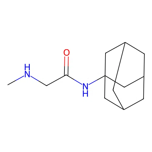 N~1~-1-adamantyl-N~2~-methylglycinamide hydrochloride structure