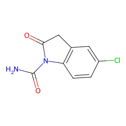 5-Chloro-2-oxo-2,3-dihydro-1H-indole-1-carboxamide structure