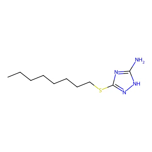 5-Octylsulfanyl-2H-[1,2,4]triazol-3-ylamine structure