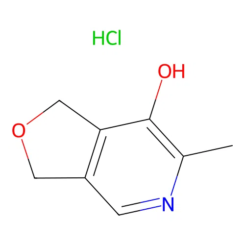 1,3-Dihydro-6-methylfuro(3,4-c)pyridin-7-ol hydrochloride structure