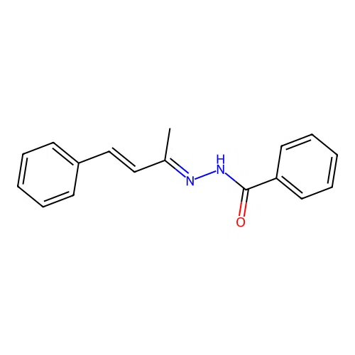 N'-[(2E,3E)-4-phenylbut-3-en-2-ylidene]benzohydrazide structure