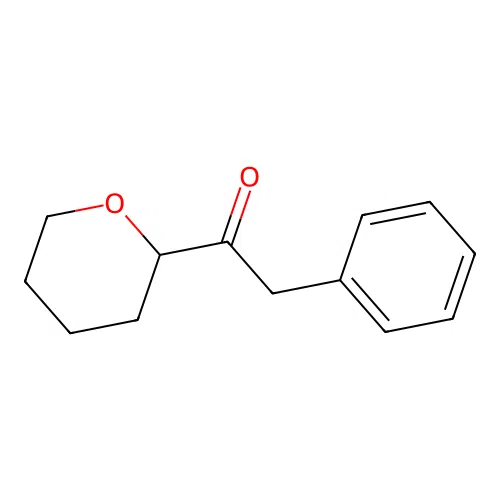 2-Phenyl-1-(tetrahydro-2H-pyran-2-yl)ethanone structure