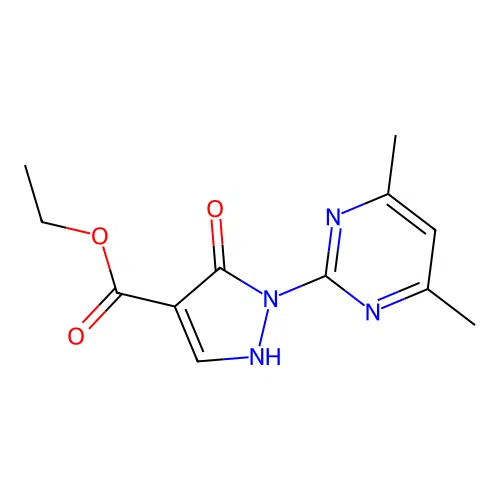 Ethyl 1-(4,6-dimethylpyrimidin-2-yl)-5-hydroxypyrazole-4-carboxylate structure