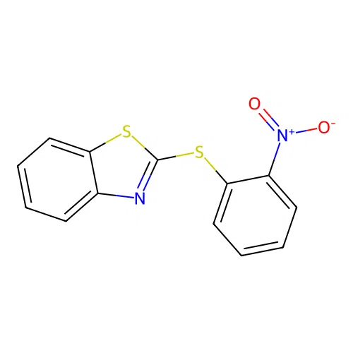 2-(2-Nitrophenyl)sulfanyl-1,3-benzothiazole structure