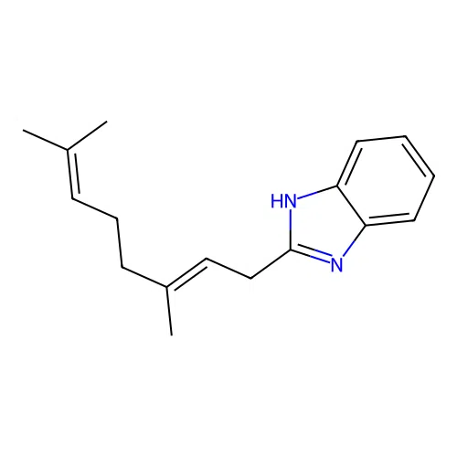2-((2E)-3,7-Dimethylocta-2,6-dienyl)-1H-benzimidazole structure