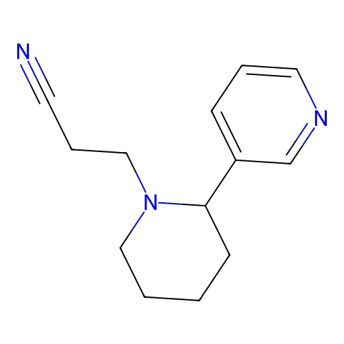 3-[2-(Pyridin-3-YL)piperidin-1-YL]propanenitrile structure