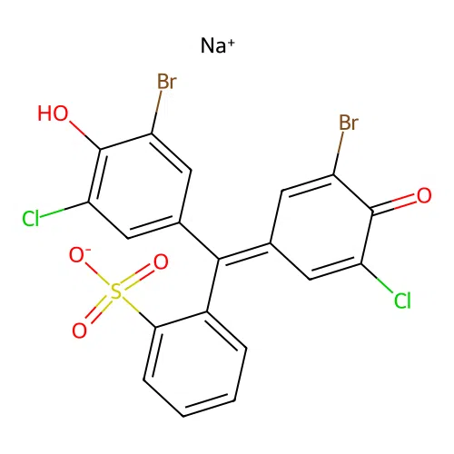 Bromochlorophenol Blue sodium salt structure