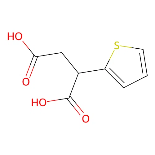 2-Thiophen-2-ylbutanedioic acid structure