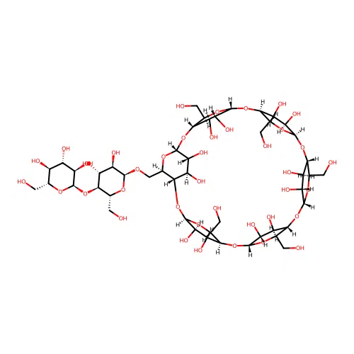6-O-(Maltosyl)cyclomaltohexaose structure