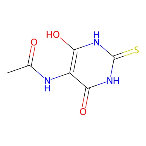 Acetamide, N-(2,3-dihydro-4,6-dihydroxy-2-thioxo-5-pyrimidyl)- structure