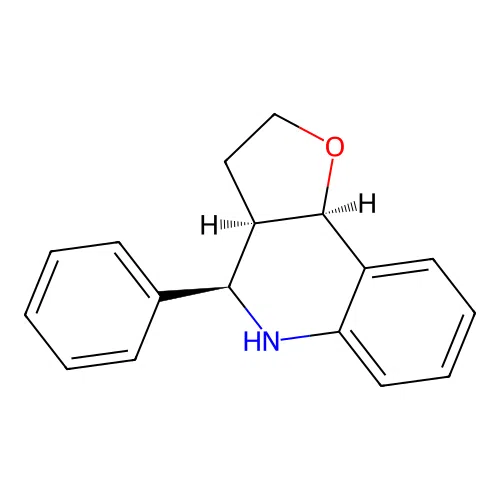 rel-(3aR,4R,9bR)-2,3,3a,4,5,9b-Hexahydro-4-phenylfuro(3,2-c)quinoline structure