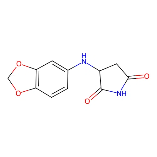 3-(1,3-Benzodioxol-5-ylamino)pyrrolidine-2,5-dione structure