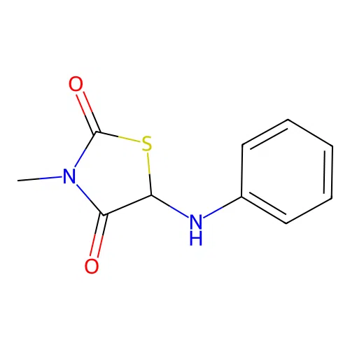 3-Methyl-5-(phenylamino)-1,3-thiazolidine-2,4-dione structure