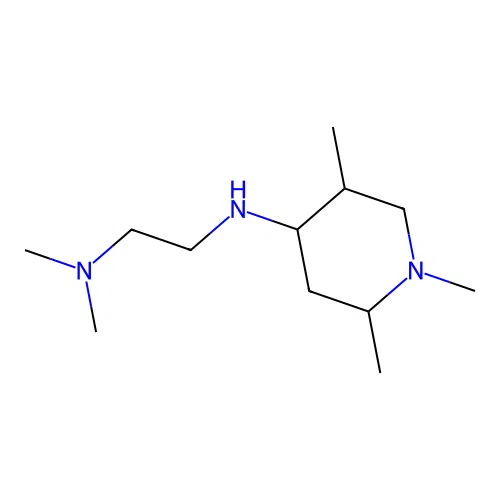 N1,N1-dimethyl-N2-(1,2,5-trimethylpiperidin-4-yl)ethane-1,2-diamine structure