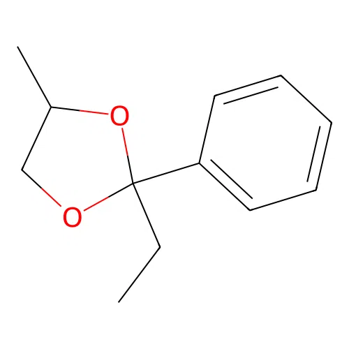2-Ethyl-4-methyl-2-phenyl-1,3-dioxolane structure