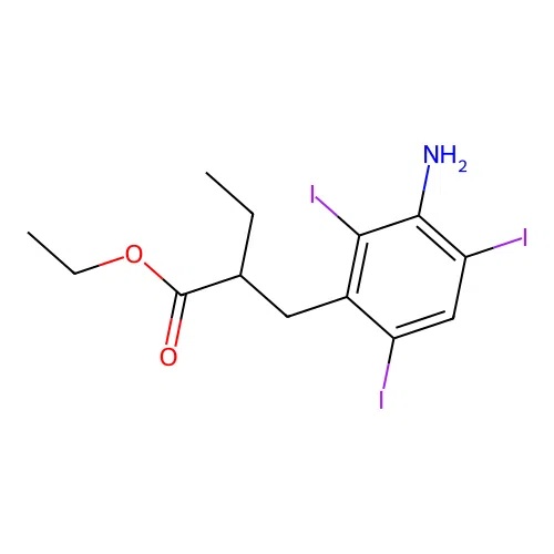 Ethyl iopanoate structure