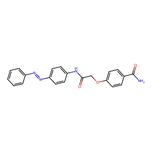 Benzamide, 4-[2-oxo-2-[[4-(2-phenyldiazenyl)phenyl]amino]ethoxy]- structure