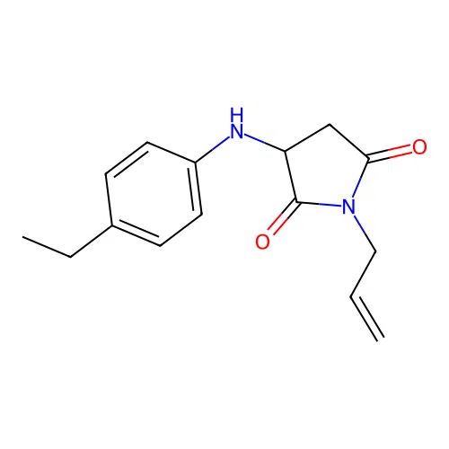 1-Allyl-3-((4-ethylphenyl)amino)pyrrolidine-2,5-dione structure