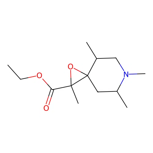 Ethyl 2,4,6,7-tetramethyl-1-oxa-6-azaspiro[2.5]octane-2-carboxylate structure