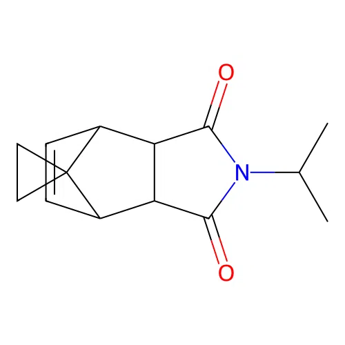 (3aR,4R,7S,7aS)-2-isopropyl-3a,4,7,7a-tetrahydro-1H-spiro[4,7-methanoisoindole-8,1'-cyclopropane]-1,3(2H)-dione structure