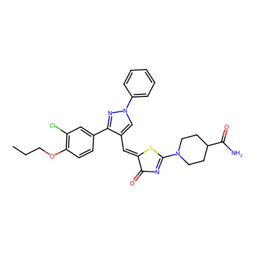 C28H28ClN5O3S structure