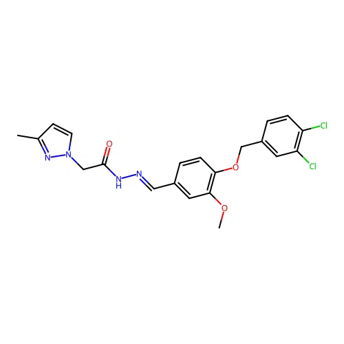 C21H20Cl2N4O3 structure