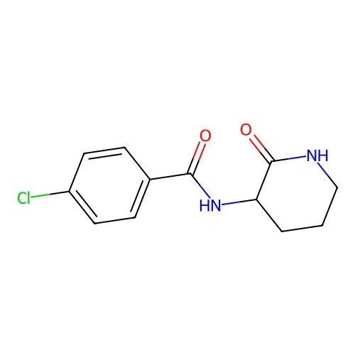 4-chloro-N-(2-oxopiperidin-3-yl)benzamide structure