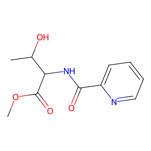 methyl N-(pyridin-2-ylcarbonyl)threoninate structure