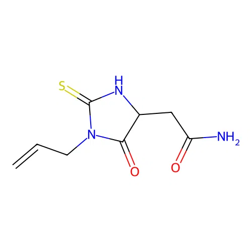 2-(1-Allyl-5-oxo-2-thioxoimidazolidin-4-yl)acetamide structure