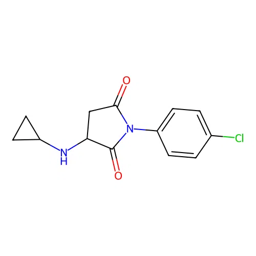 1-(4-Chlorophenyl)-3-(cyclopropylamino)pyrrolidine-2,5-dione structure