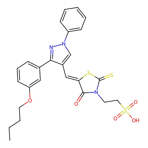 C25H25N3O5S3 structure