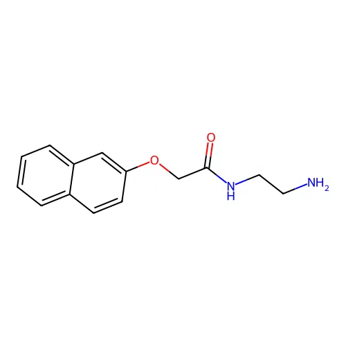 2-Naphthoxyacetic acid ethylene monoamide structure