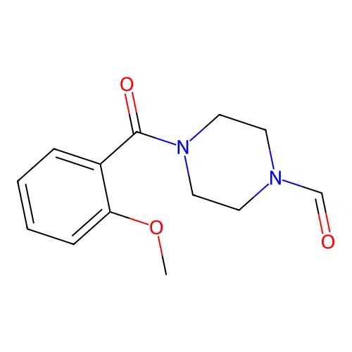 4-(2-Methoxybenzoyl)-1-piperazinecarbaldehyde structure