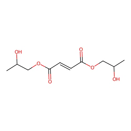 Bis(2-hydroxypropyl) fumarate structure