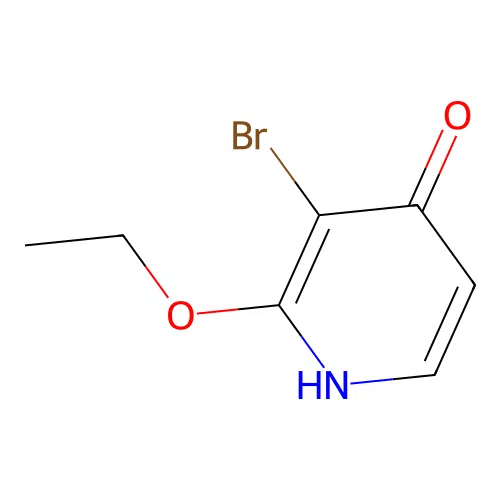 3-Bromo-2-ethoxy-4-pyridinol structure