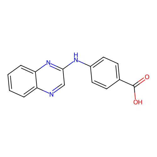 4-(quinoxalin-2-ylamino)benzoic Acid structure