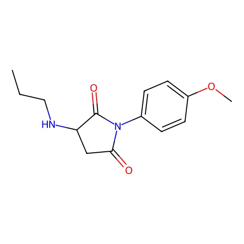 1-(4-Methoxyphenyl)-3-(propylamino)pyrrolidine-2,5-dione structure