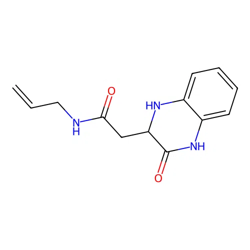 2-(3-oxo-2,4-dihydro-1H-quinoxalin-2-yl)-N-prop-2-enylacetamide structure