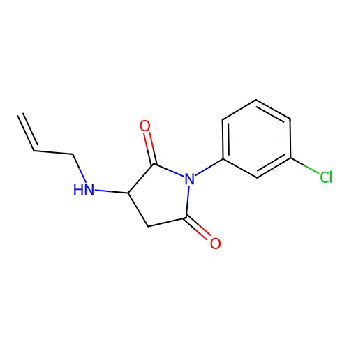 1-(3-Chlorophenyl)-3-(prop-2-en-1-ylamino)pyrrolidine-2,5-dione structure