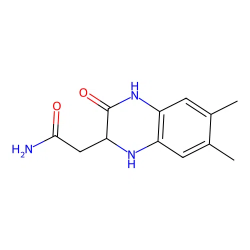 2-(6,7-Dimethyl-3-oxo-1,2,3,4-tetrahydroquinoxalin-2-yl)acetamide structure