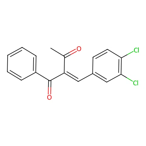 1,3-Butanedione, 2-(3,4-dichlorobenzylidene)-1-phenyl- structure