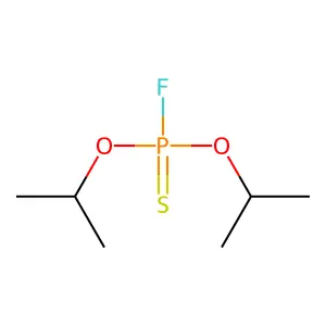 Phosphorofluoridothioic acid, O,O-diisopropyl ester structure