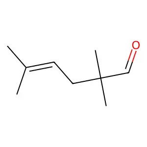 2,2,5-Trimethylhex-4-enal structure