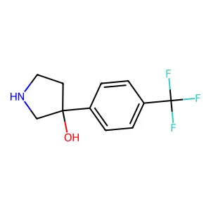 3-(4-(Trifluoromethyl)phenyl)pyrrolidin-3-ol structure