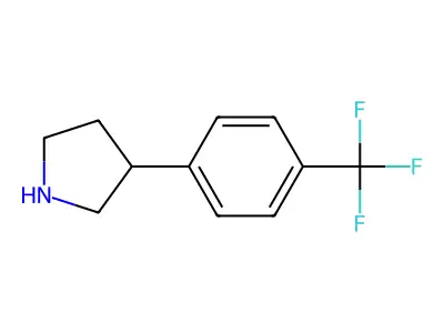 3-[4-(Trifluoromethyl)phenyl]pyrrolidine structure