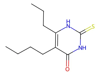 5-Butyl-6-propyl-2-thiouracil structure
