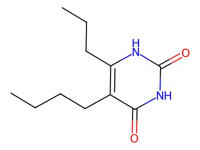 Uracil, 5-butyl-6-propyl- structure