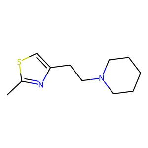 1-[2-(2-Methyl-4-thiazolyl)ethyl]piperidine structure