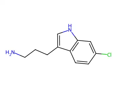 3-(6-chloro-1H-indol-3-yl)propan-1-amine structure